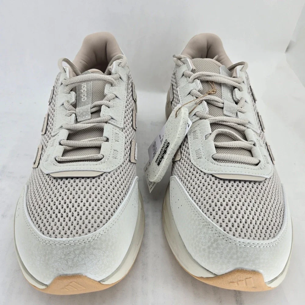 Adidas Astrastar Mens 10 Sportswear Shoes Tan White KI9249 Cloudfoam Sneakers